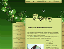 Tablet Screenshot of obecbukovany.eu